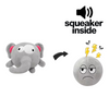 Talking Dog Club 3 in 1 Pop a Ele Bouncy Chew Toy for Dogs (Grey) Dogs-Toys Talking Dog Club Dropship