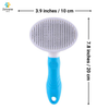 Zoivane Self Cleaning Slicker Comb for Dogs and Cats (Blue) Dogs-Grooming Supplies Zoivane