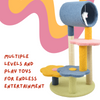 FurryLiving Terra Multi Level Cat Tree with Scratching Post and Hanging Toy for Cats & Kittens Cats-Furniture FurryLiving Dropship
