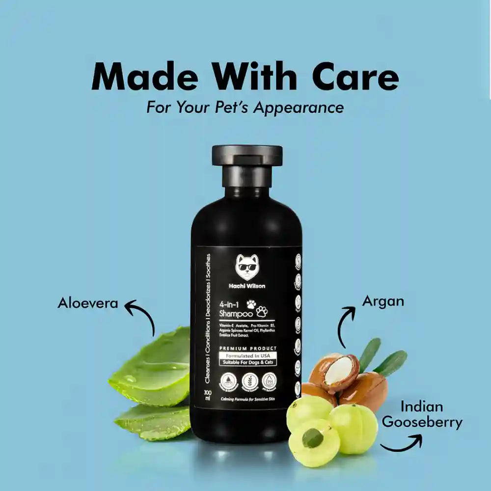 Hachi Wilson Premium 4 in 1 Shampoo for Dogs and Cats