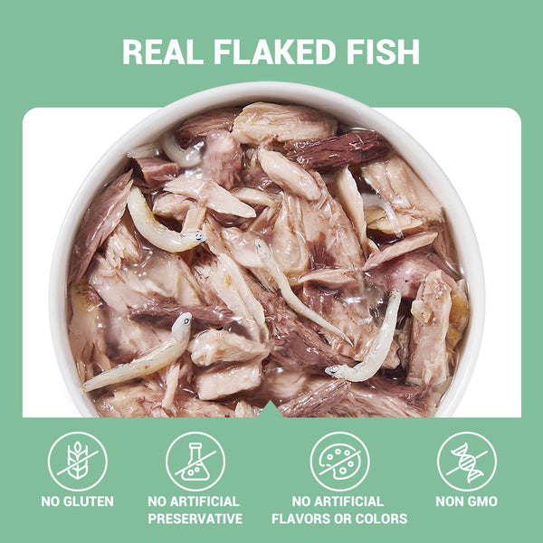Schesir Tuna In Jelly with Whitebaits Adult Cat Wet Food