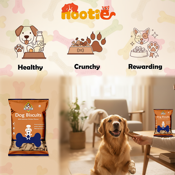 Nootie Chicken & Peanut Butter Flavour Biscuits Adult Dog Treats