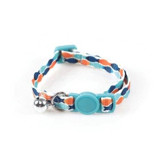 M Pets Zany Eco Collar for Cats (Blue/Orange)