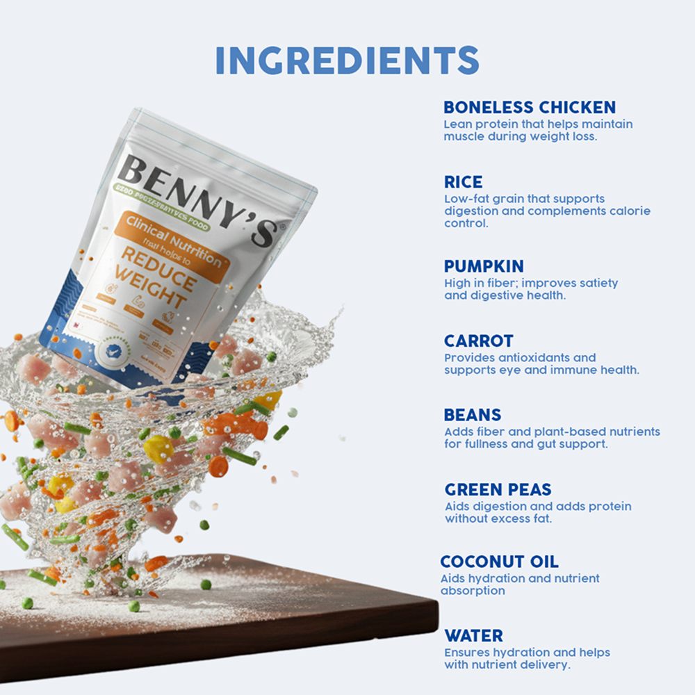 Benny's Bowl Clinical Nutrition for Weight Reduction Dog Wet Food Dogs-Fresh Food Bennys Bowl