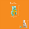 Kibbo Non Toxic & Durable Soft Stuffed Dinosaur Chew Toy for Dogs and Cats (Green/Yellow)