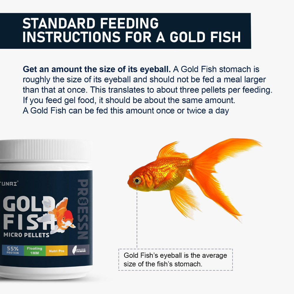 Tunai Protein Rich Premium Gold Fish Dry Food Fish Tunai