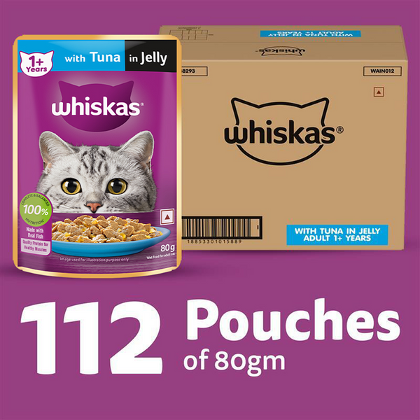 Whiskas Tuna in Jelly Meal Adult Cat Wet Food
