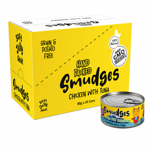 Smudges Chicken Flakes with Tuna in Soft Jelly Adult Cat Wet Food