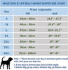KUTKUT Diapers for Male Dogs (Blue) Dogs-Health & Wellness KUTKUT Dropship