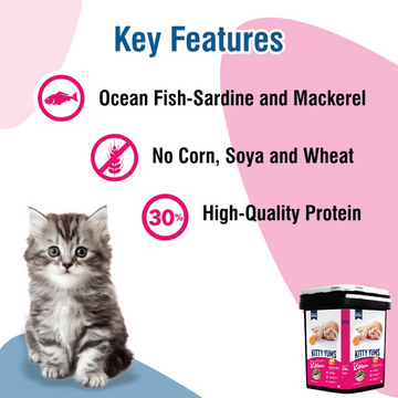 Kitty Yums Ocean Fish Kitten (1 to 12 Months) Cat Dry Food