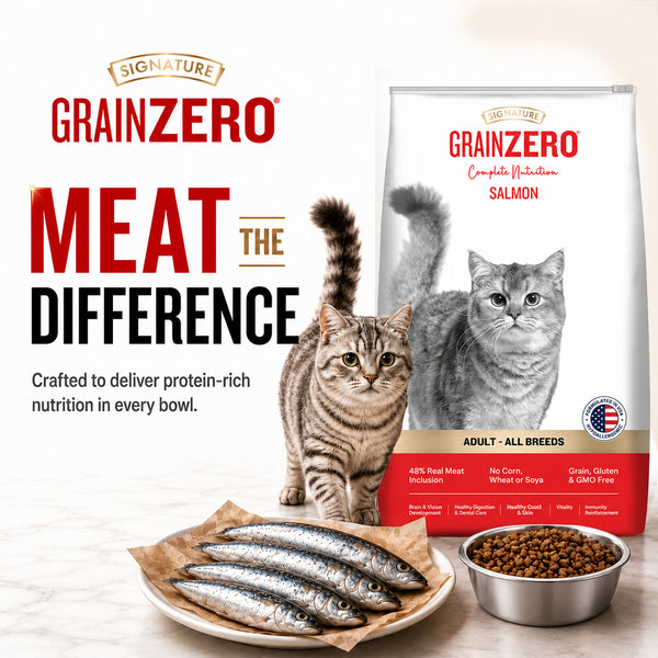 Signature Grain Zero Salmon Adult Cat Dry Food For All Breed