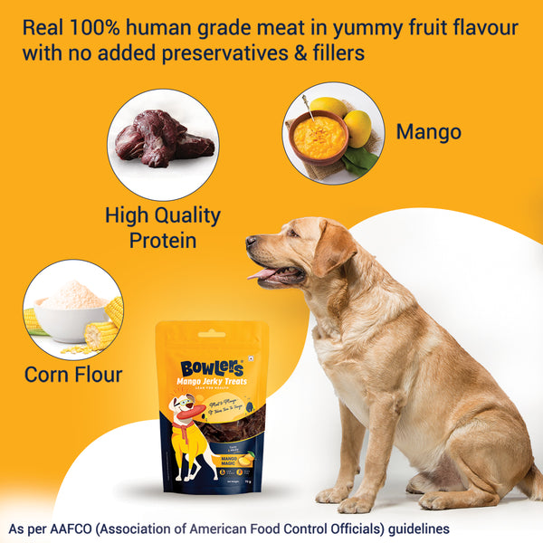 Bowlers Mango Jerky Dog Treats