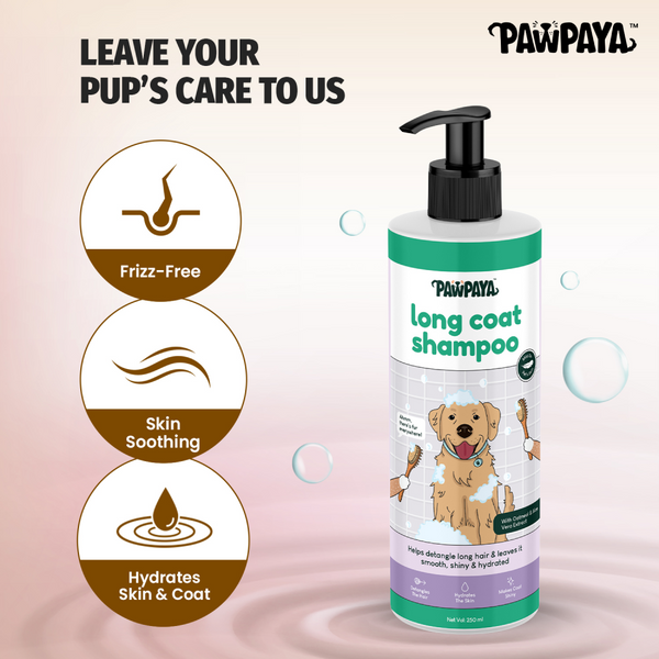 Pawpaya Long Coat Shampoo for Dogs