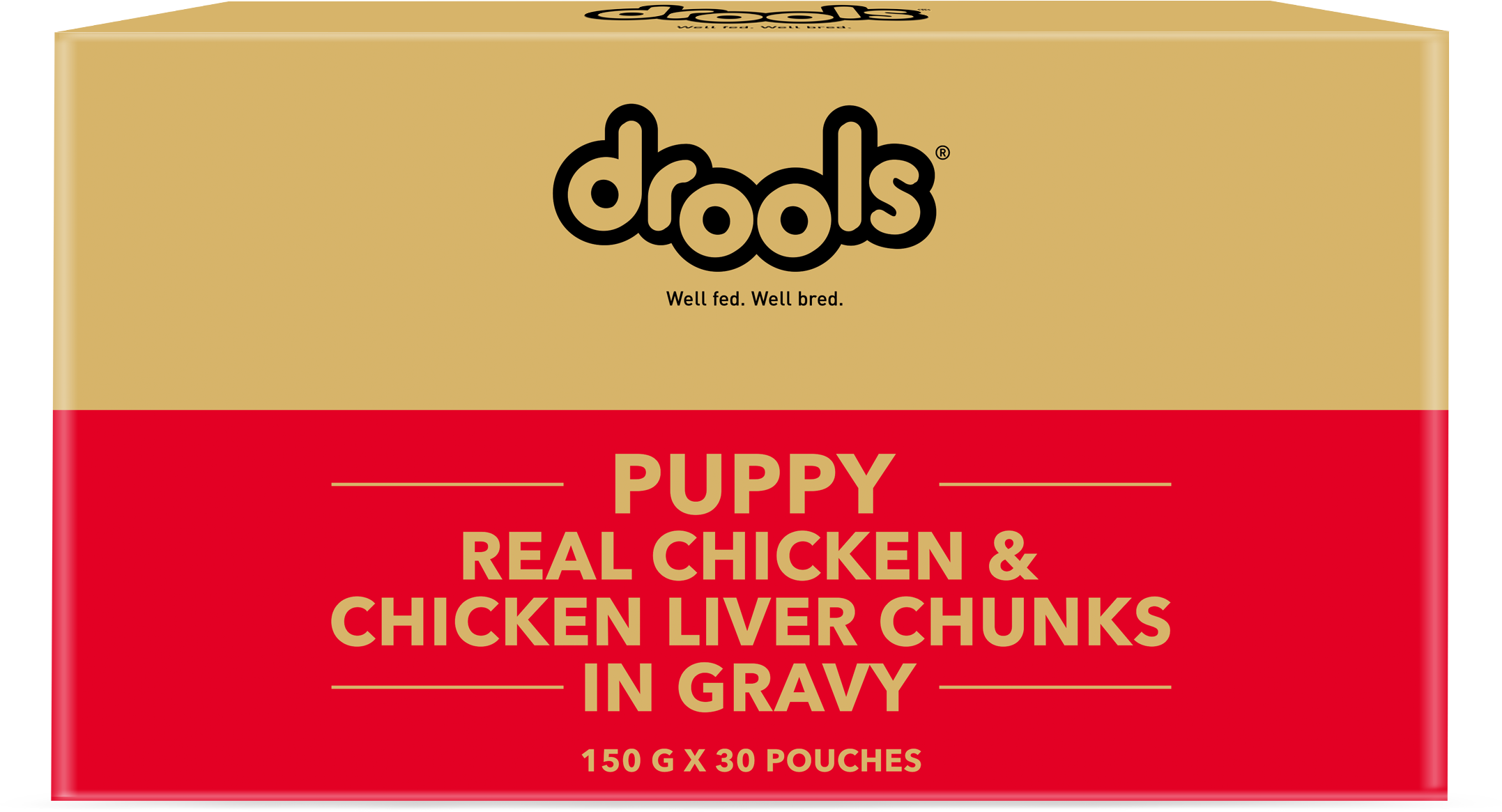 Drools Real Chicken & Chicken Liver Chunks in Gravy Puppy Dog Wet Food Dogs-Wet Food Drools