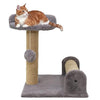 Furrlovers Soft Fur & Dual Jute Rope Scratching Post Tree for Cats (Grey) Cats-Toys Furrlovers Dropship 16in
