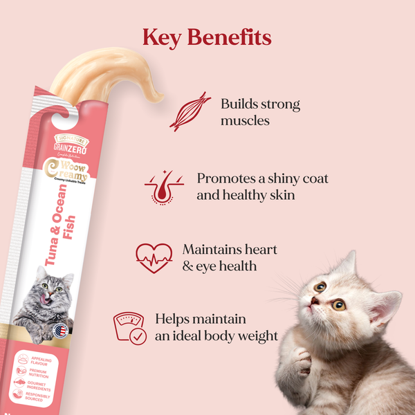 Signature Grain Zero Tuna and Ocean Fish Lickable Creamy Cat Treats