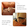 Petter World Car Travel Bed with Safety Leash for Dogs and Cats (Earthy Brown) Dogs-Bedding, Mats & Travel Supplies Petter World Dropship