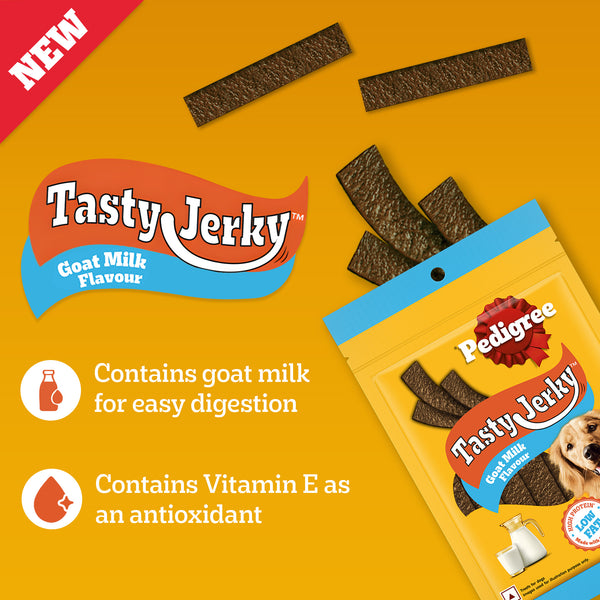 Pedigree Goat Milk Tasty Jerky Dog Treats