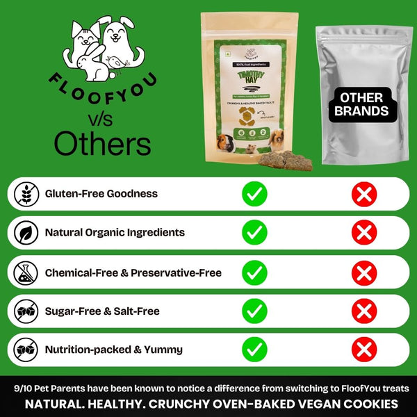 FloofYou Oven Baked Timothy Hay Small Animals Treat