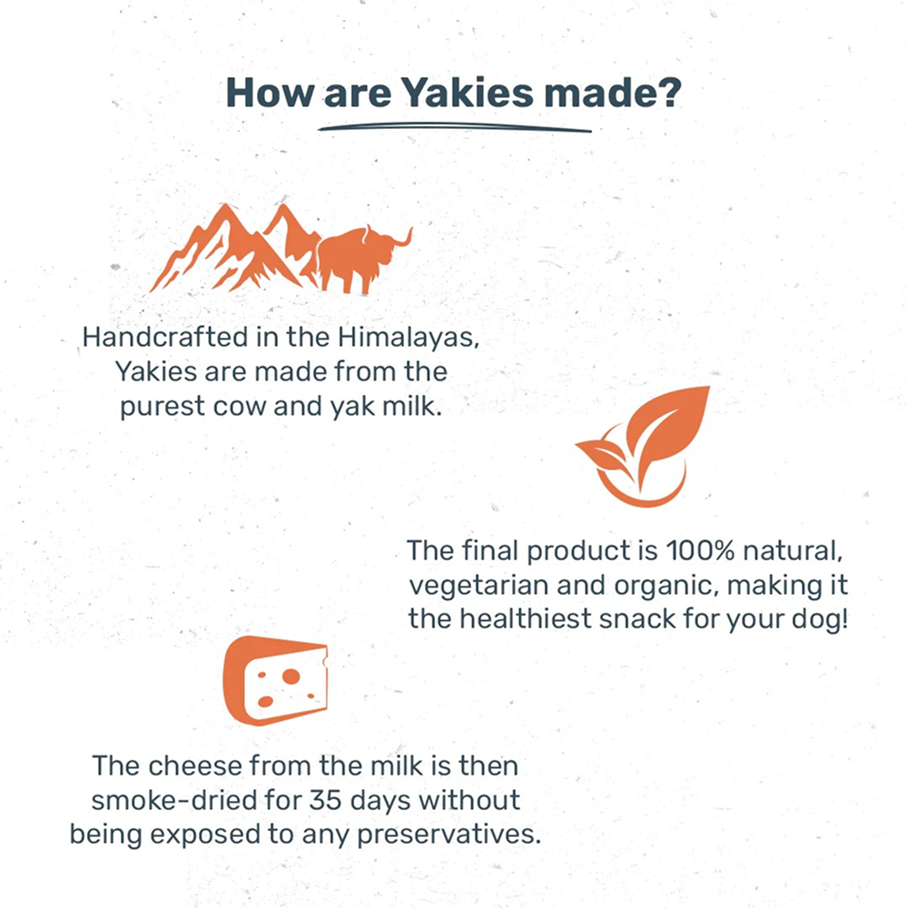 HUFT Yakies 100% Natural and Vegetarian Turmeric Gluten Free Chew Bone for Dogs Dog Treats + Others Heads Up for Tails