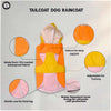 Tailcoat Raincoat for Dogs (Saffron) Dogs-Clothing & Accessories Pets Way Dropship