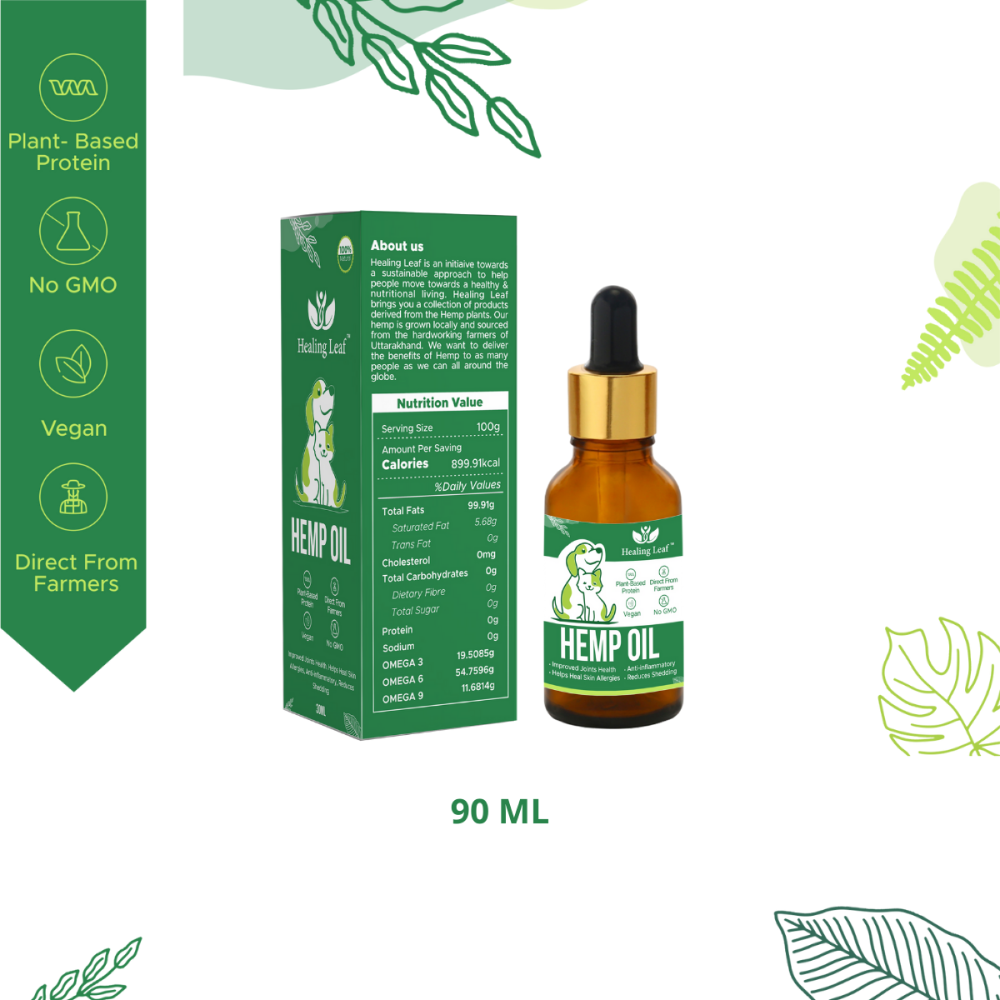 Healing Leaf Hemp Oil for Dogs and Cats