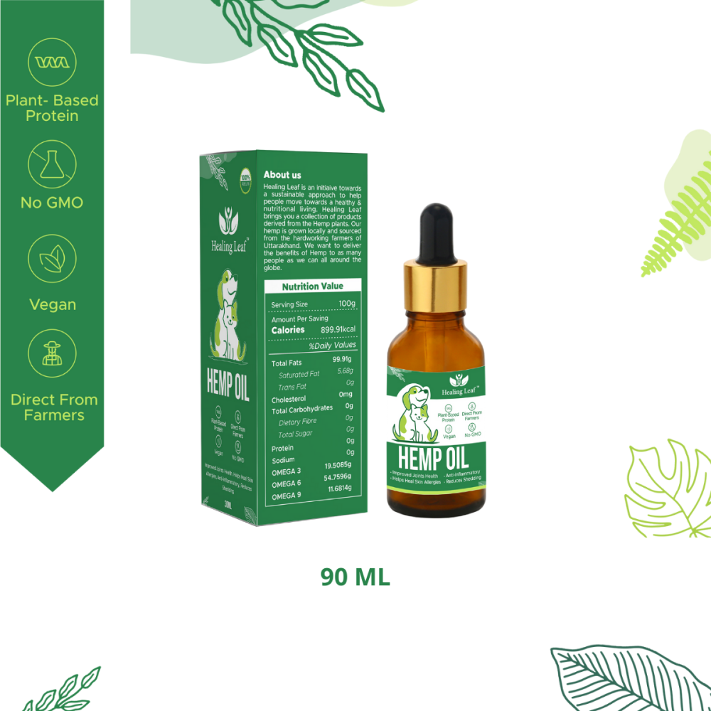Healing Leaf Hemp Oil for Dogs and Cats Both-Health & Wellness Healing Leaf