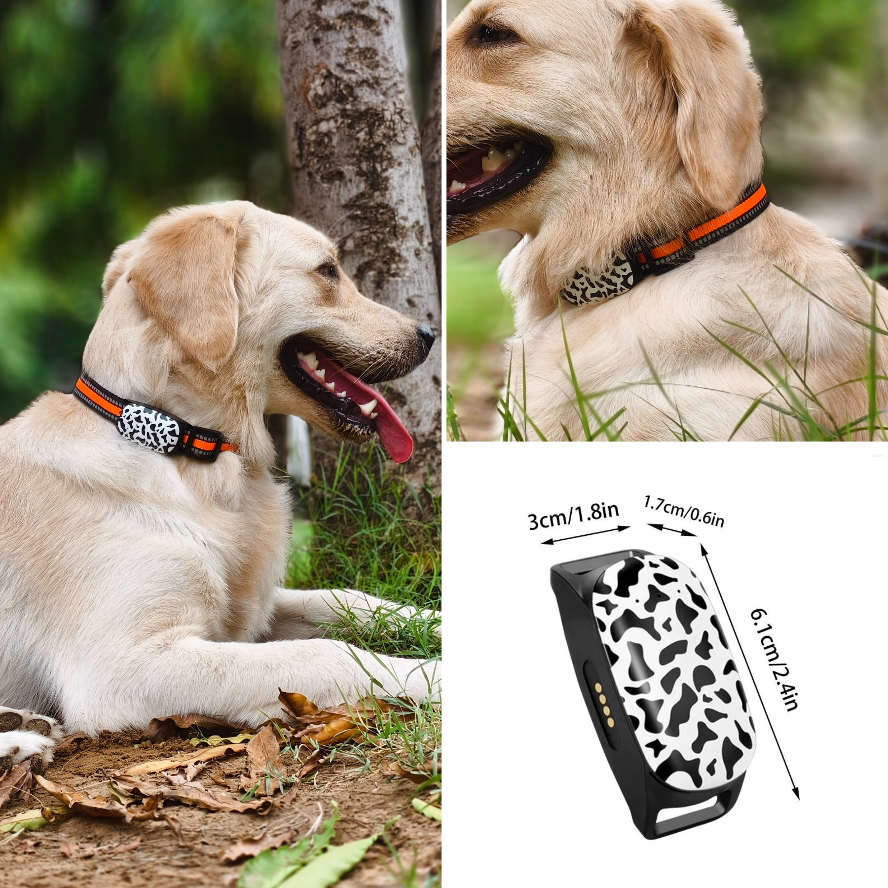 FeTaca G61 Smart 4G GPS Waterproof Collar Tracker with 12months Free Tracking & App Subscription for Dogs and Cats (White) Both-Collar, Leashes, harnesses FeTaca Dropship