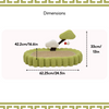 FurryLiving Zen Garden Bed and Scratcher Mat with Hanging Toy for Cats Cats-Bedding, Mats & Travel Supplies FurryLiving Dropship