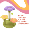 FurryLiving Petunia Multi Level Cat Tree with Scratching Post and Hanging Toy for Cats & Kittens Cats-Toys FurryLiving Dropship