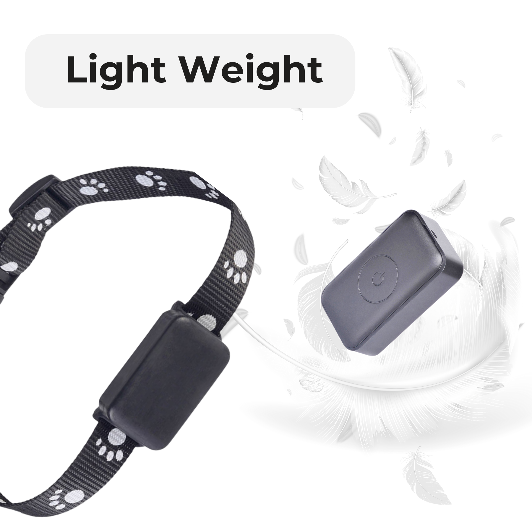 FeTaca Smart 4G GPS 850mAh Waterproof Mini Collar Tracker with 12months Free Tracking & App Subscription for Dogs and Cats (Black) Both-Collar, Leashes, harnesses FeTaca Dropship