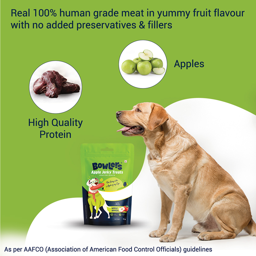 Bowlers Apple Jerky Dog Treats Dog Treats + Others Bowlers