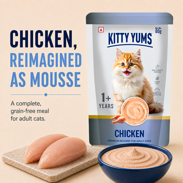 Kitty Yum Chicken Mousse Adult Cat Wet Food