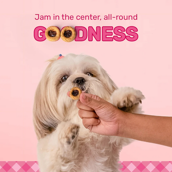 HUFT Jammies with Real Chicken Filled with Strawberry Jam Dog Treats