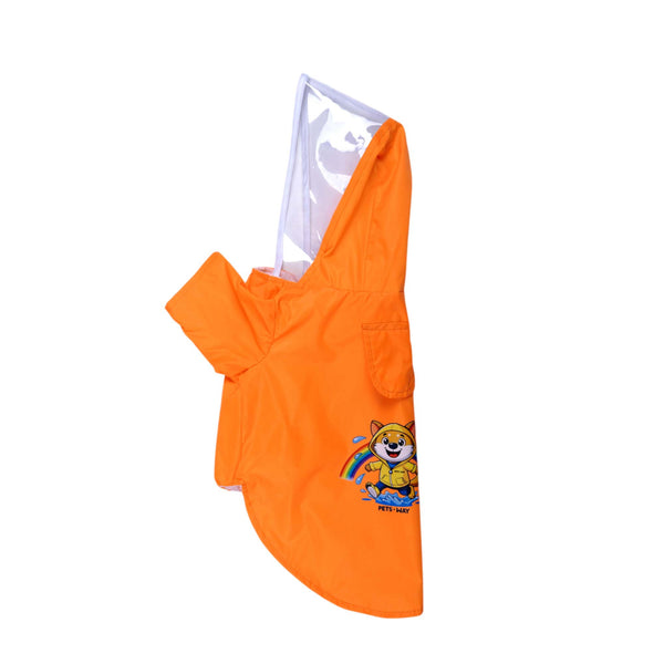 Pets Way Mistiq Orange Rainbhaw Raincoat for Dogs