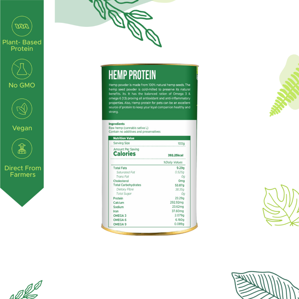 Healing Leaf Hemp Protein Powder for Dogs and Cats