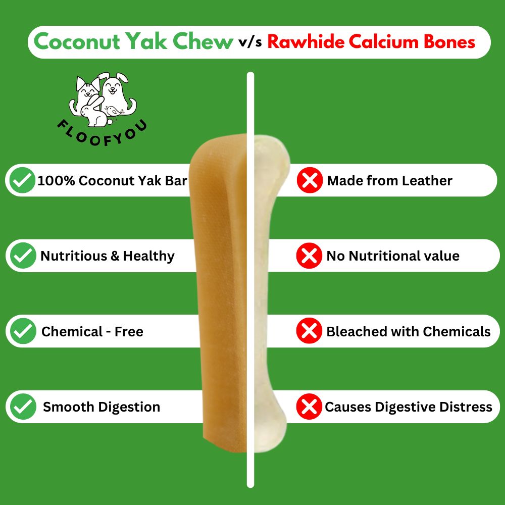 FloofYou Sun Dried Coconut Yak Churpi Chew Dogs & Cats Treat Dog Treats + Others FloofYou