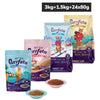 Purrfeto Chicken & Salmon and Chicken & Rice and Tuna Recipe in Jelly and Ocean Fish in Gravy Combo Adult Cat Wet Food