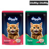 Drools Tuna and Salmon Mousse Combo Adult Cat Wet Food Cats-Wet Food Drools 24x80g+24x80g