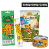 Smudges Tuna Flakes with Shrimp & Pumpkin and Ocean Fish & Salmon and Chicken & Cheese and Chicken Adult Cat Treats & Wet Food Cats-Wet Food Smudges 6x80g+6x85g+2x60g