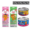 Smudges Chicken Shredded in Gravy and Tuna in Soft Jelly Wet Food Little Licks Chicken and Tuna Creamy Bisque Kitten Cat Treats Cats-Wet Food Smudges 14x60g