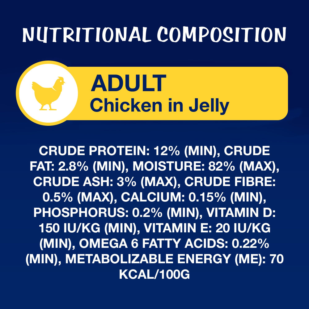 Purina Felix Chicken with Jelly Complete and Balanced Adult Cat Wet Food Cats-Wet Food Felix