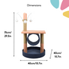 FurryLiving Canyon Multi Level Cat Tree with Tunnel, Toys and Scratching Post for Cats and Kittens Cats-Toys FurryLiving Dropship