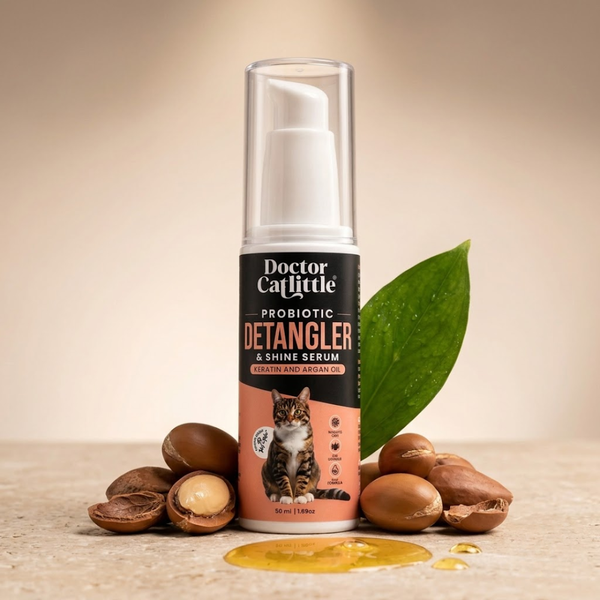 Doctor Catlittle Probiotic Detangler and Shine Serum for Cats