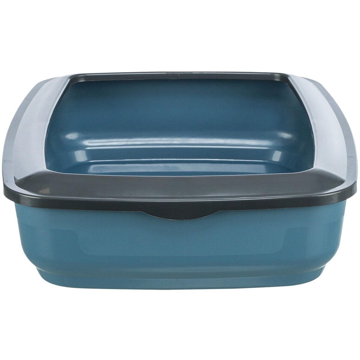 Trixie Brisko Litter Tray with Rim for Cats (Blue) Litter Supplies Trixie