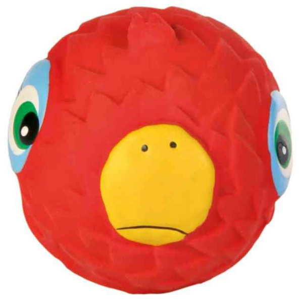 Trixie Animal Faces Latex Ball Toy for Dogs (Red)