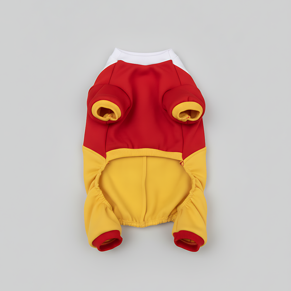 Pawgypets Fries Four-Legged Sweatshirt for Dogs (Yellow/Red)