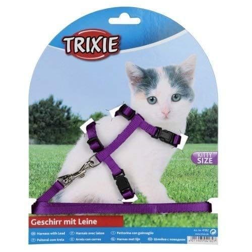 Trixie Harness with Leash for Cats & Kittens (Black)