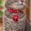 Talking Dog Club Cow Collar Bell for Kittens & Cats (Red) Cats-Collar, Leashes, harnesses Talking Dog Club Dropship