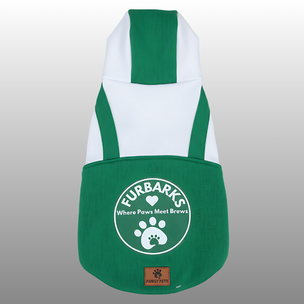 Pawgypets Furbarks Hoodie for Dogs (Green)